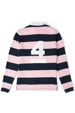 Holland Cooper Polo Shirts & Tees|Polo Shirts-JHC Sweatshirt Ink Navy Pale Pink