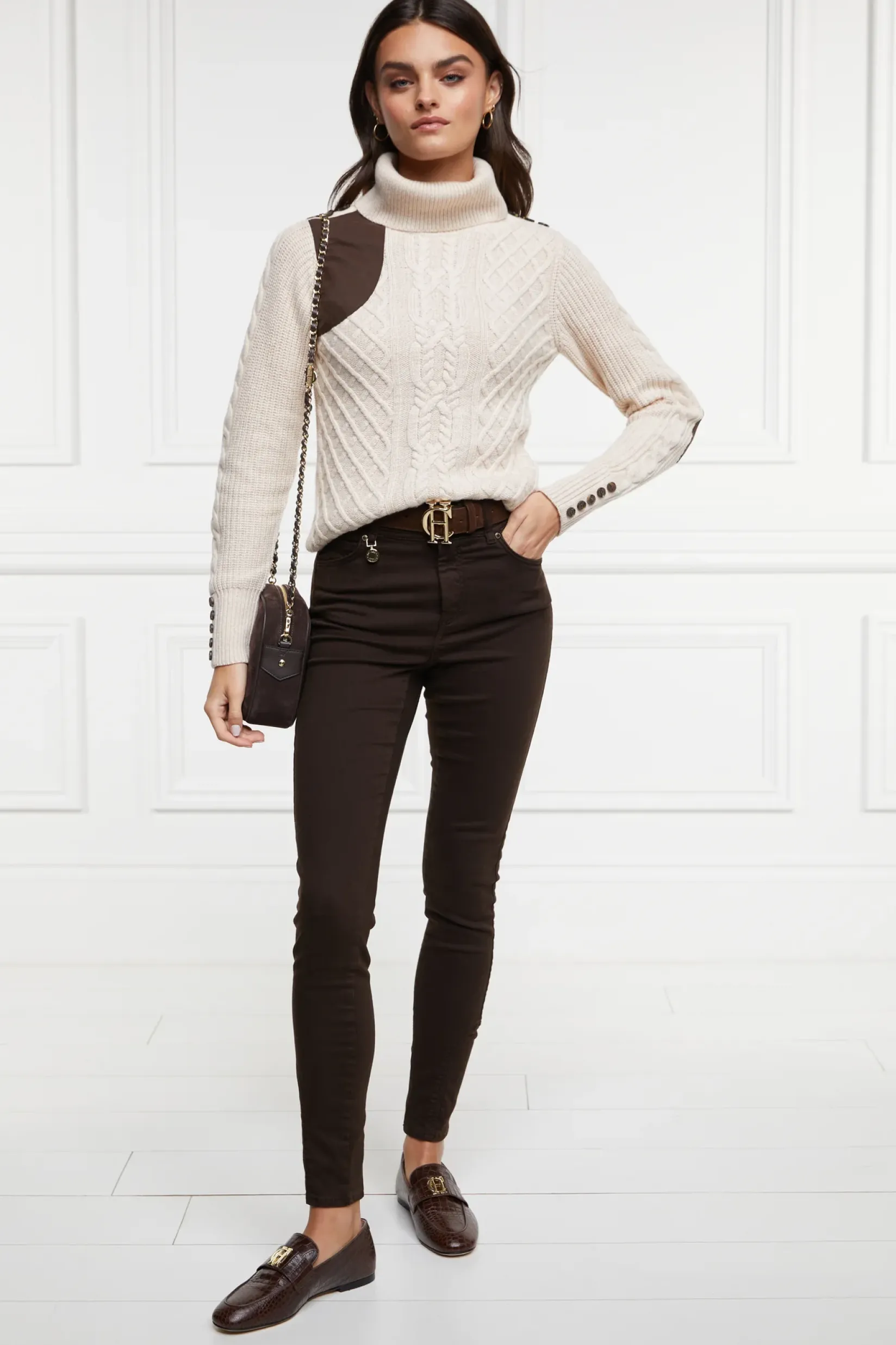 Holland Cooper Jeans|Country Collection-Jodhpur Jean Chocolate