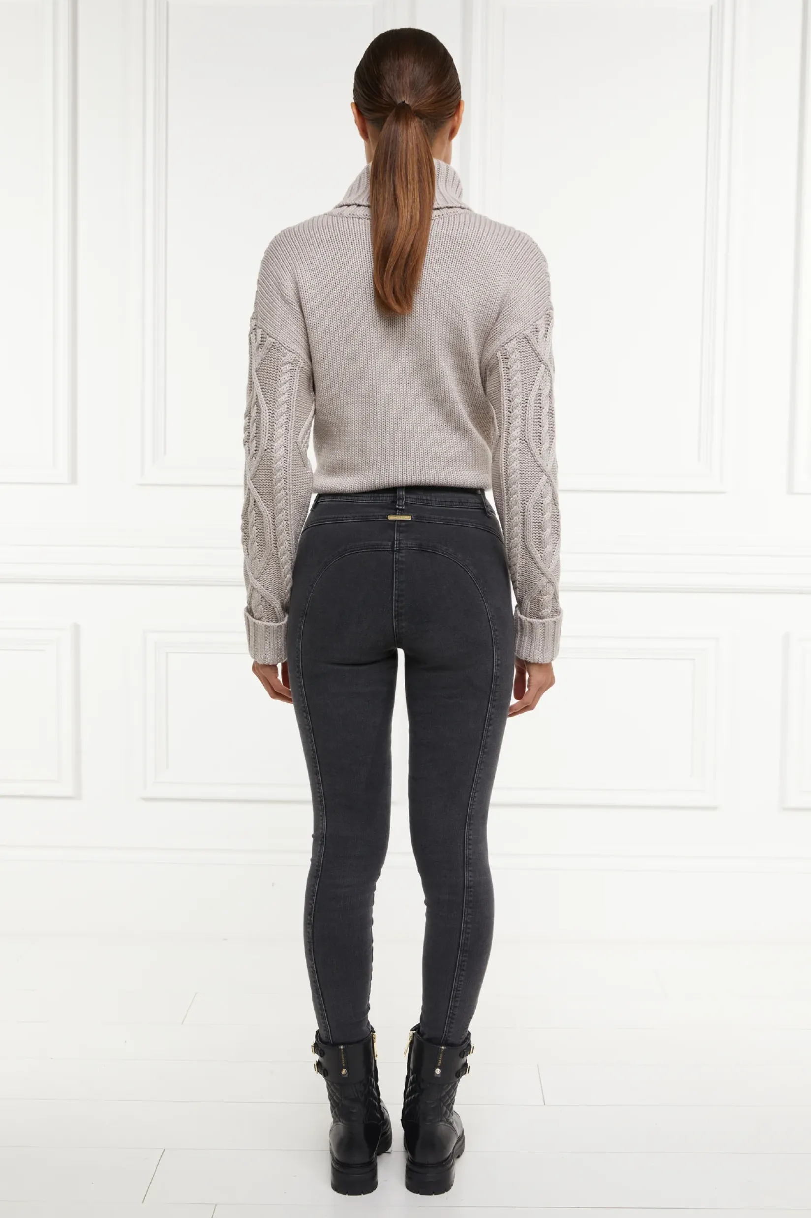 Holland Cooper Jeans-Jodhpur Jean Washed Black