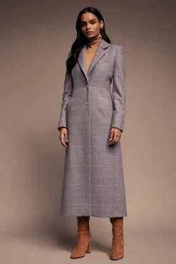 Holland Cooper Coats-Jubilee Longline Regency Coat Lavender