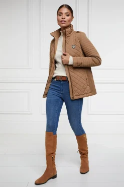 Holland Cooper Jackets|Shop By Product-Juliana Quilted Jacket Coffee
