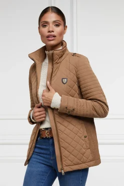 Holland Cooper Jackets|Shop By Product-Juliana Quilted Jacket Coffee