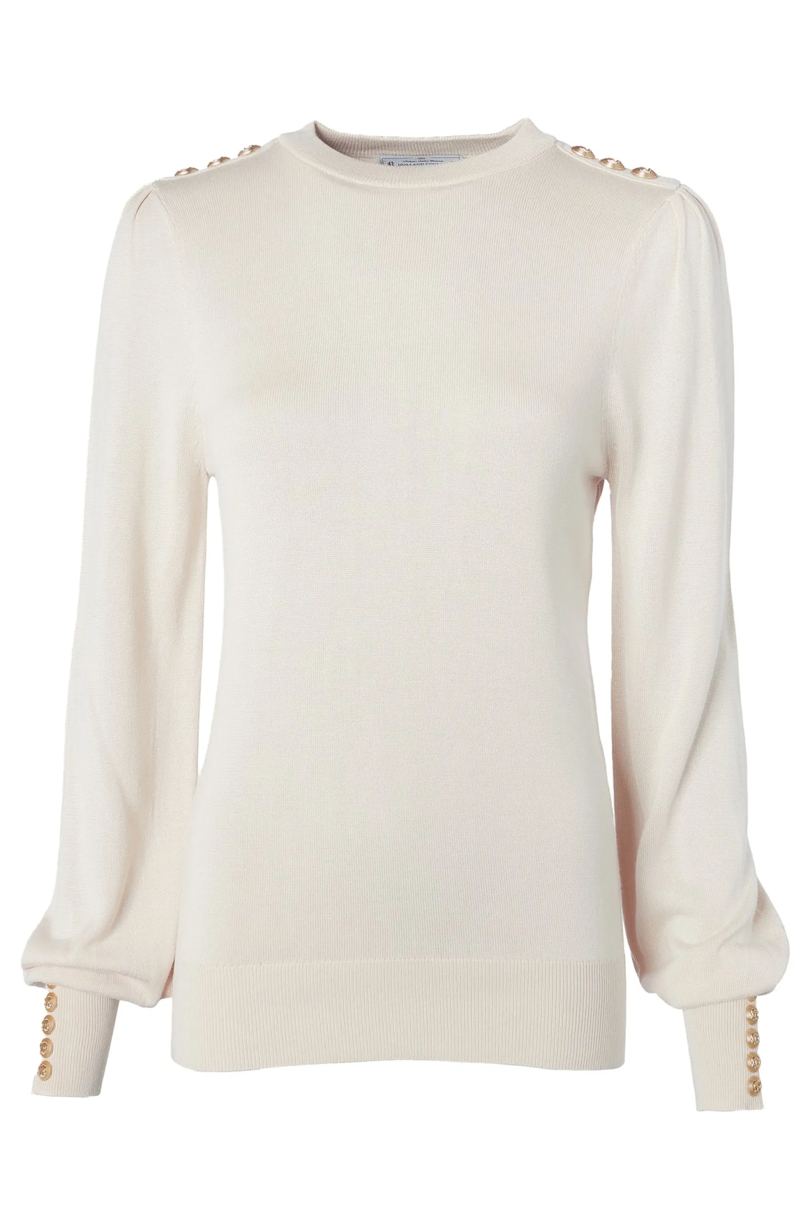Holland Cooper Knitwear|Seasonal Inspiration-Kelsie Crew Neck Knit Almond