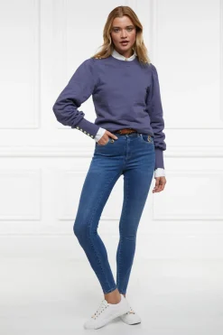 Holland Cooper Sweatshirts|Casualwear-Kelso Crew Yale Blue