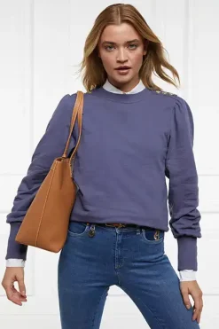 Holland Cooper Sweatshirts|Casualwear-Kelso Crew Yale Blue