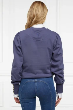 Holland Cooper Sweatshirts|Casualwear-Kelso Crew Yale Blue