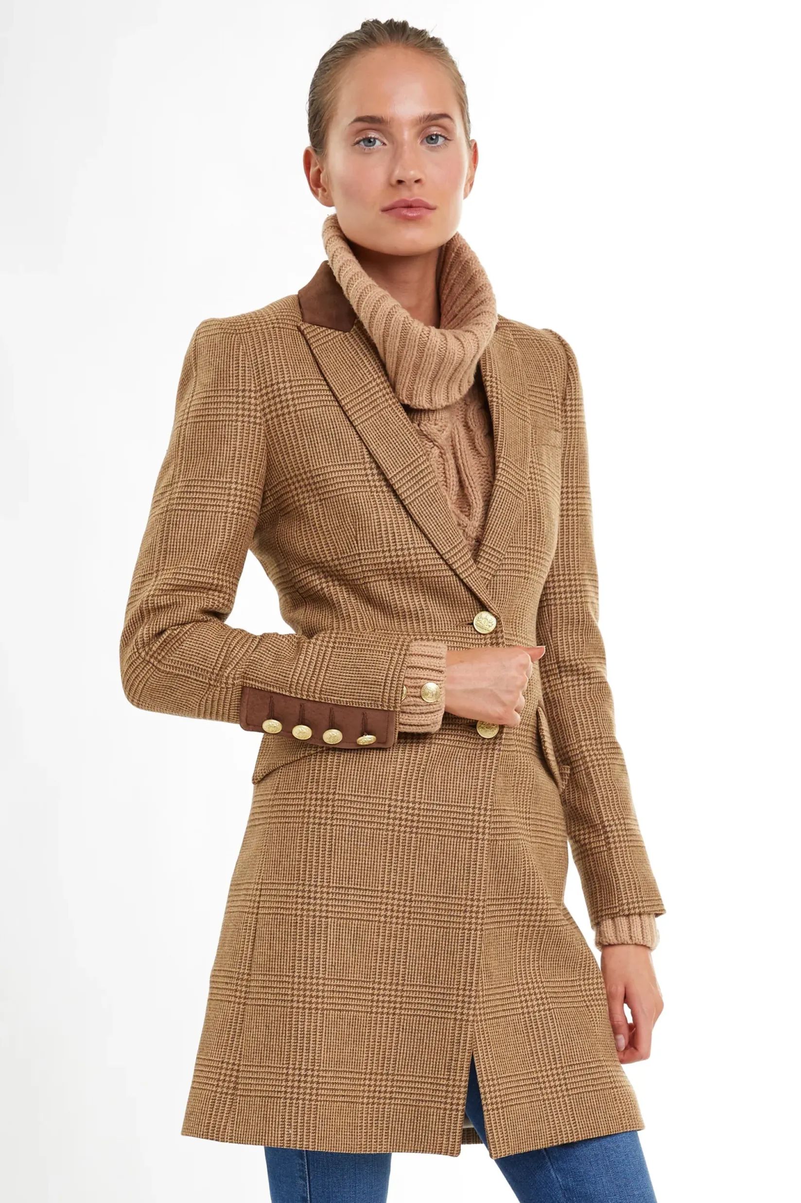 Holland Cooper In Stock Tailoring|Coats-Kempton Coat Tawny