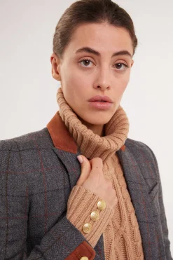Holland Cooper Coats|Country Collection-Kempton Coat Mid Blue Check
