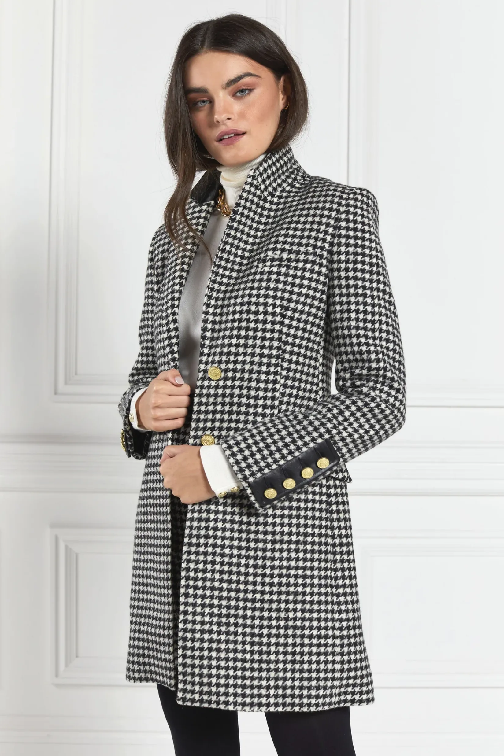 Holland Cooper Coats-Kempton Coat Houndstooth
