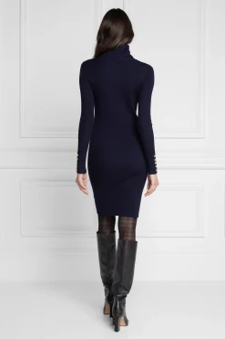Holland Cooper Dresses|Knitwear-Kensington Jumper Dress Ink Navy