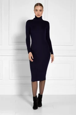 Holland Cooper Gifts For Her|Dresses-Kensington Midi Jumper Dress Ink Navy