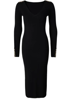 Holland Cooper Dresses|Knitwear-Kensington V-Neck Midi Dress