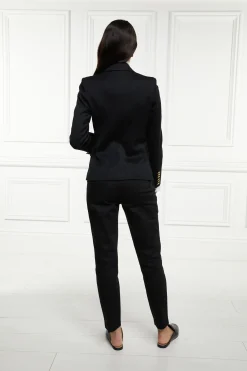 Holland Cooper Blazers|Jackets-Knightsbridge Blazer Black Barathea