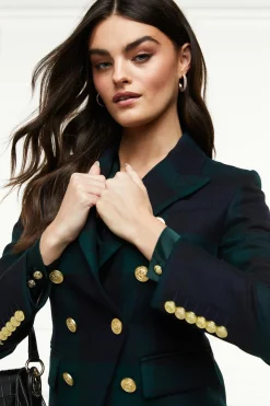 Holland Cooper Blazers|Jackets-Knightsbridge Blazer Blackwatch