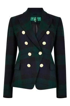 Holland Cooper Blazers|Jackets-Knightsbridge Blazer Blackwatch