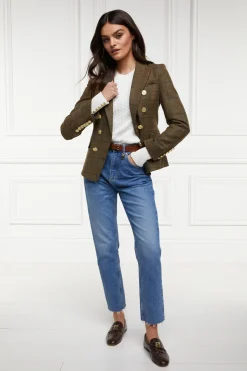 Holland Cooper Blazers|Jackets-Knightsbridge Blazer Glen Green
