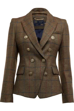 Holland Cooper Blazers|Jackets-Knightsbridge Blazer Glen Green