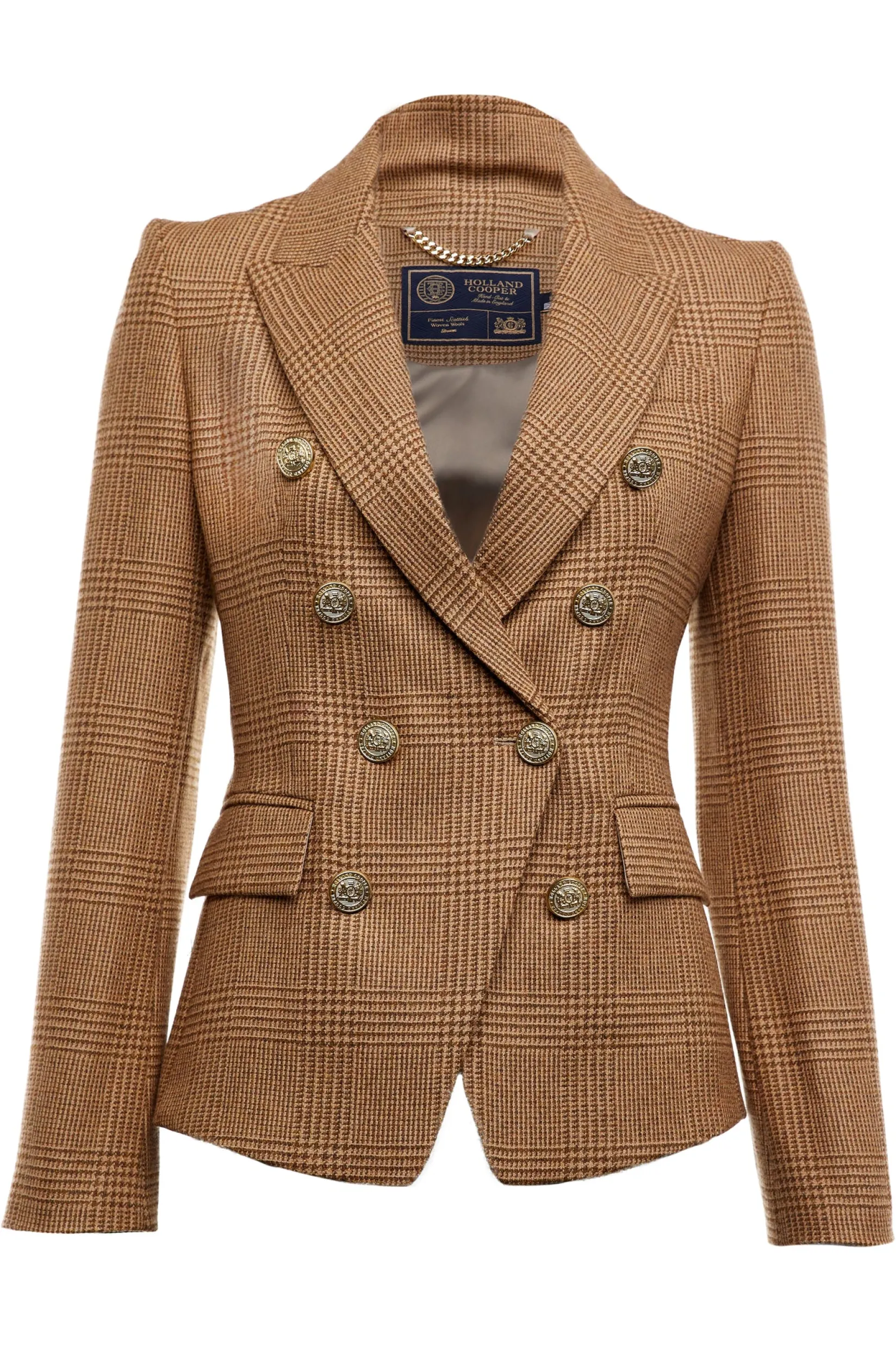 Holland Cooper Blazers|Jackets-Knightsbridge Blazer Tawny