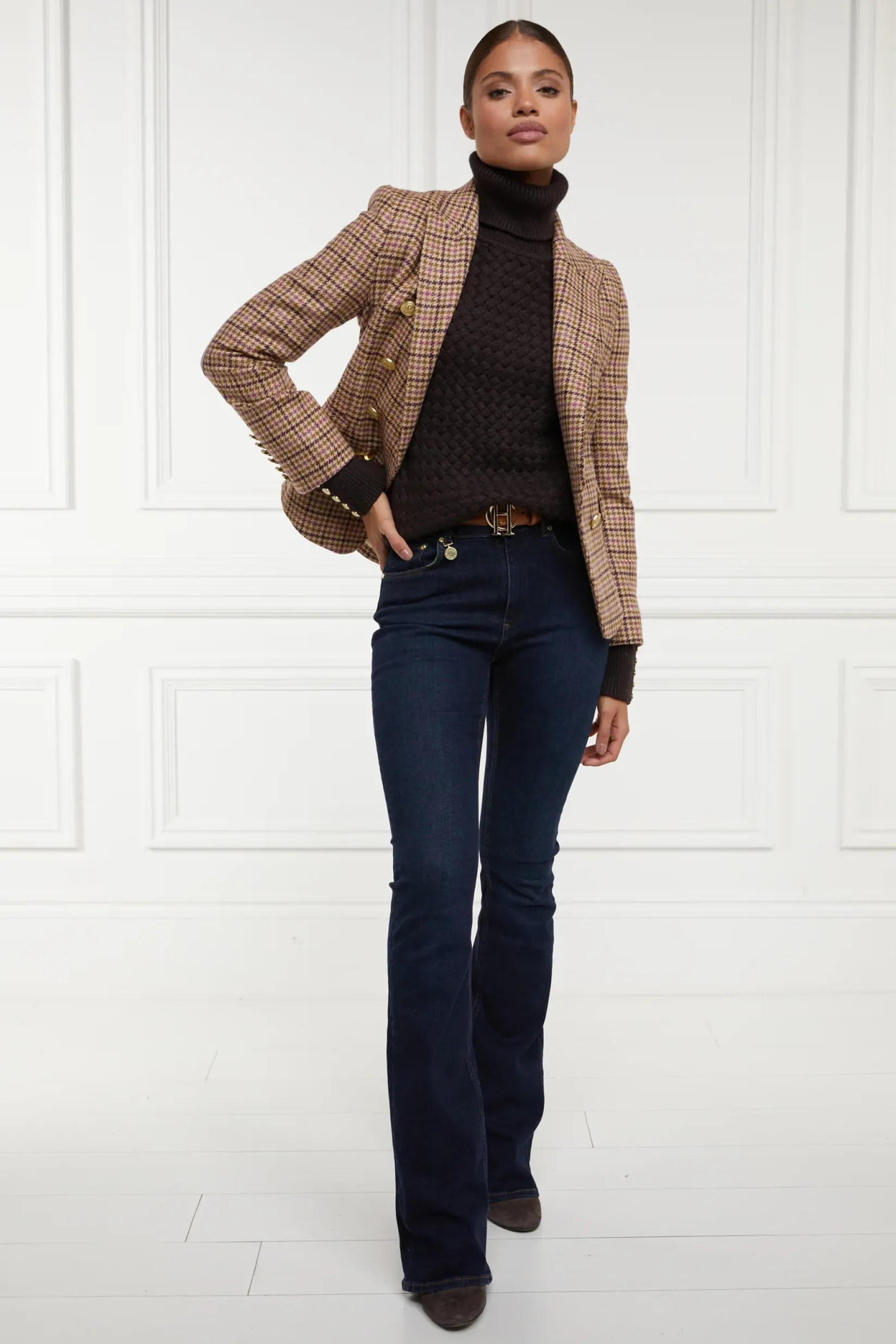 Holland Cooper Blazers|Jackets-Knightsbridge Blazer Sudeley Pink