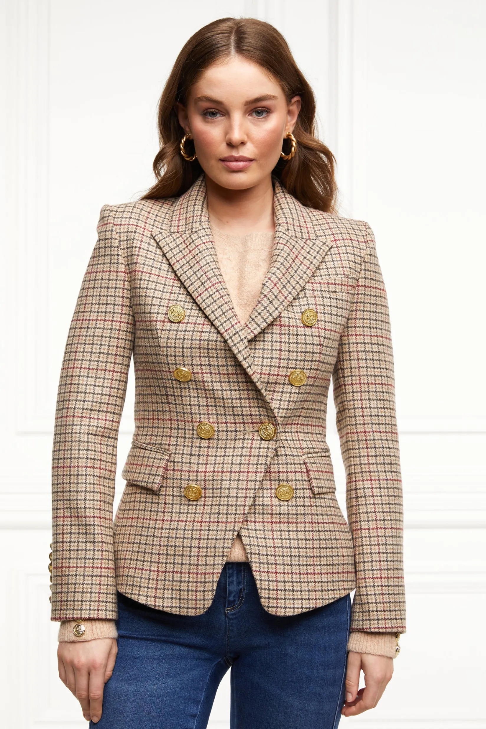 Holland Cooper Blazers|Jackets-Knightsbridge Blazer Charlton Tweed