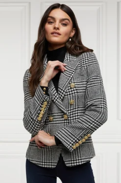 Holland Cooper Blazers|Jackets-Knightsbridge Blazer Large Scale Prince Of Wales Mono