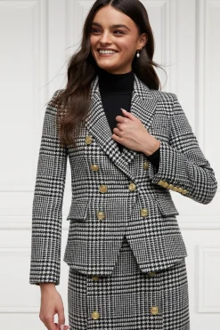 Holland Cooper Blazers|Jackets-Knightsbridge Blazer Large Scale Prince Of Wales Mono