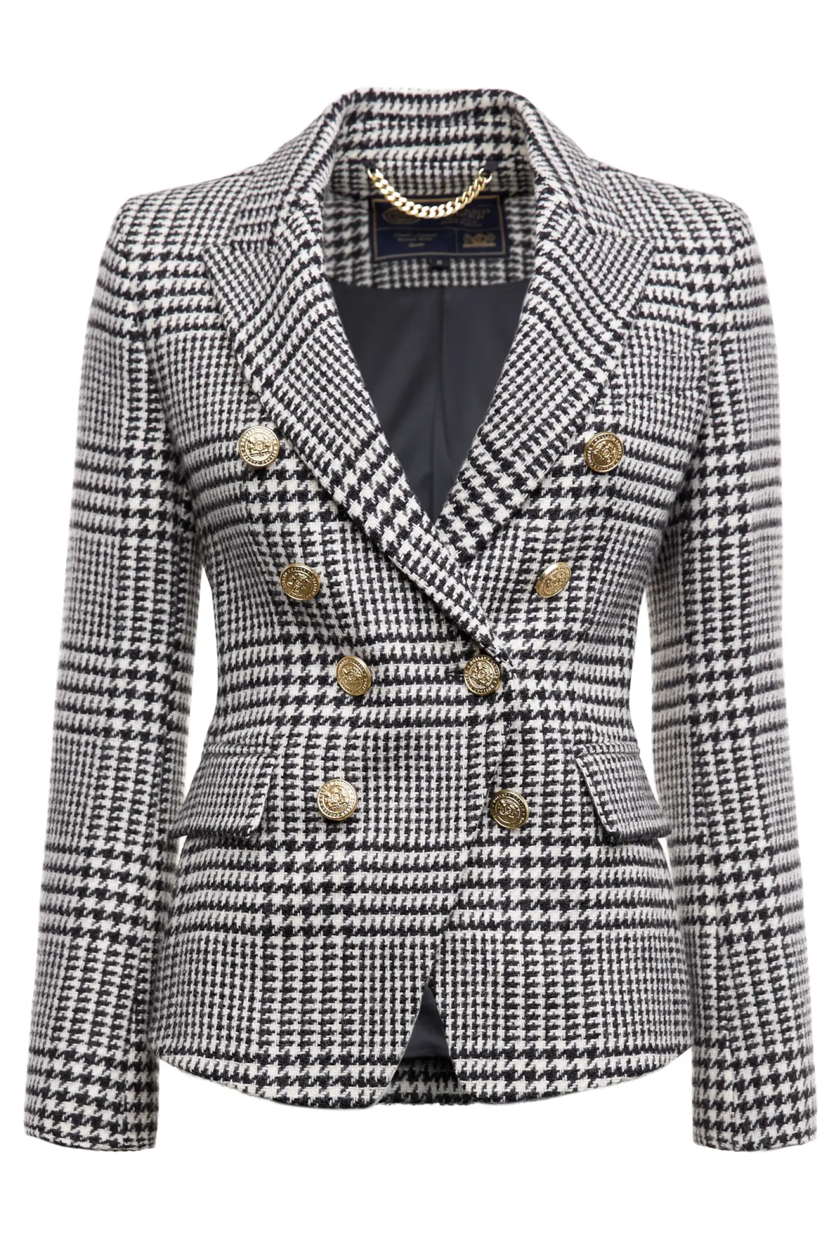 Holland Cooper Blazers|Jackets-Knightsbridge Blazer Large Scale Prince Of Wales Mono
