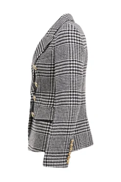 Holland Cooper Blazers|Jackets-Knightsbridge Blazer Large Scale Prince Of Wales Mono