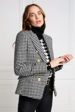 Holland Cooper Blazers|Jackets-Knightsbridge Blazer Houndstooth