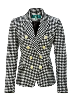 Holland Cooper Blazers|Jackets-Knightsbridge Blazer Houndstooth