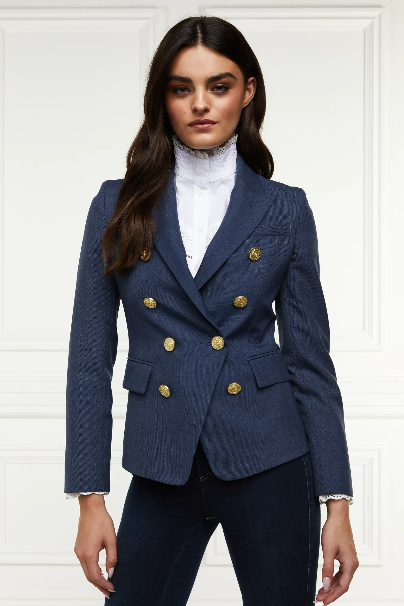 Holland Cooper Blazers|Jackets-Knightsbridge Blazer Denim
