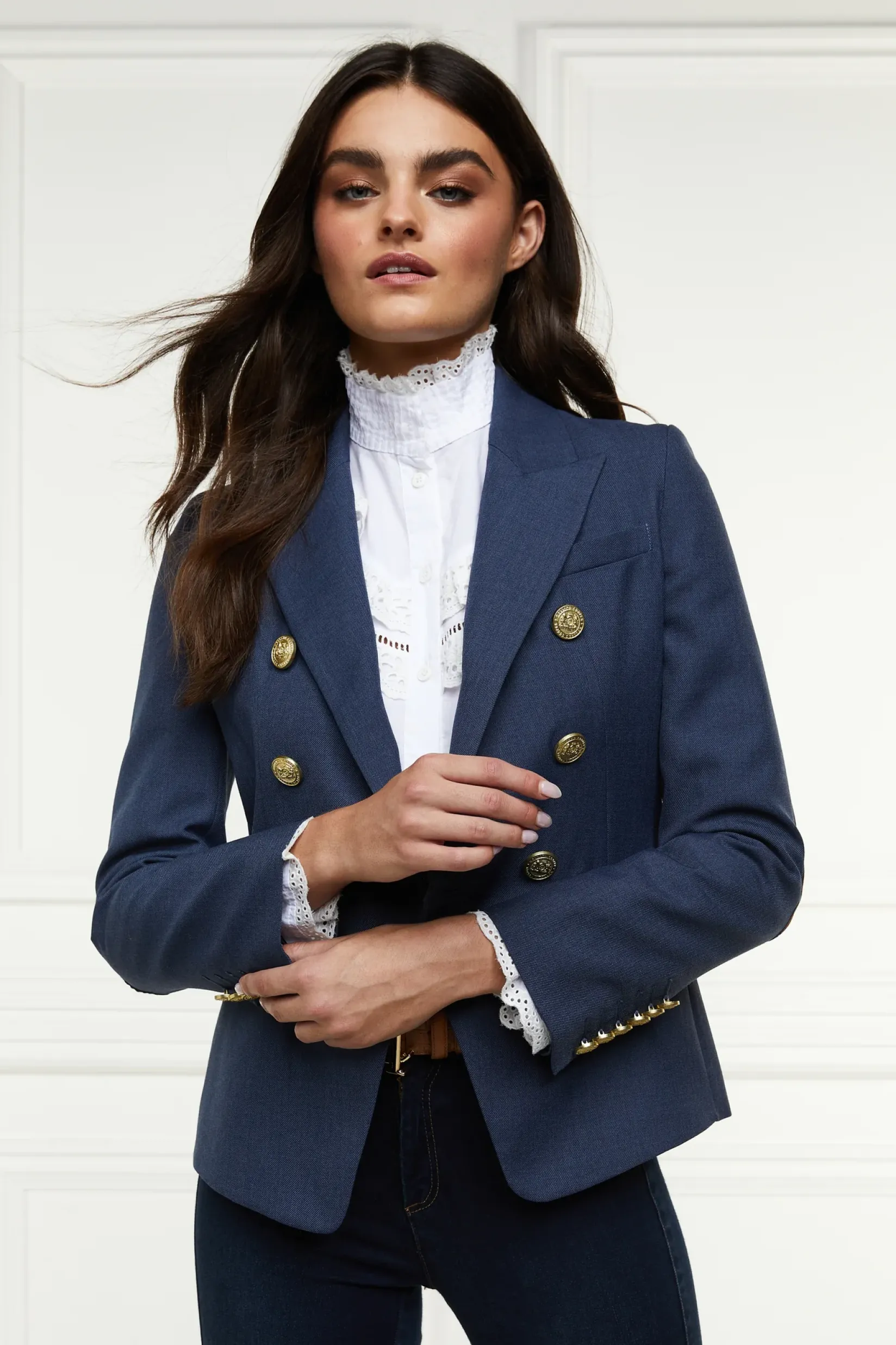 Holland Cooper Blazers|Jackets-Knightsbridge Blazer Denim