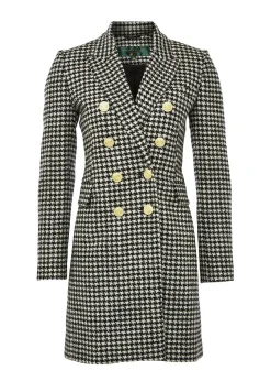 Holland Cooper Coats|In Stock Tailoring-Knightsbridge Coat Houndstooth