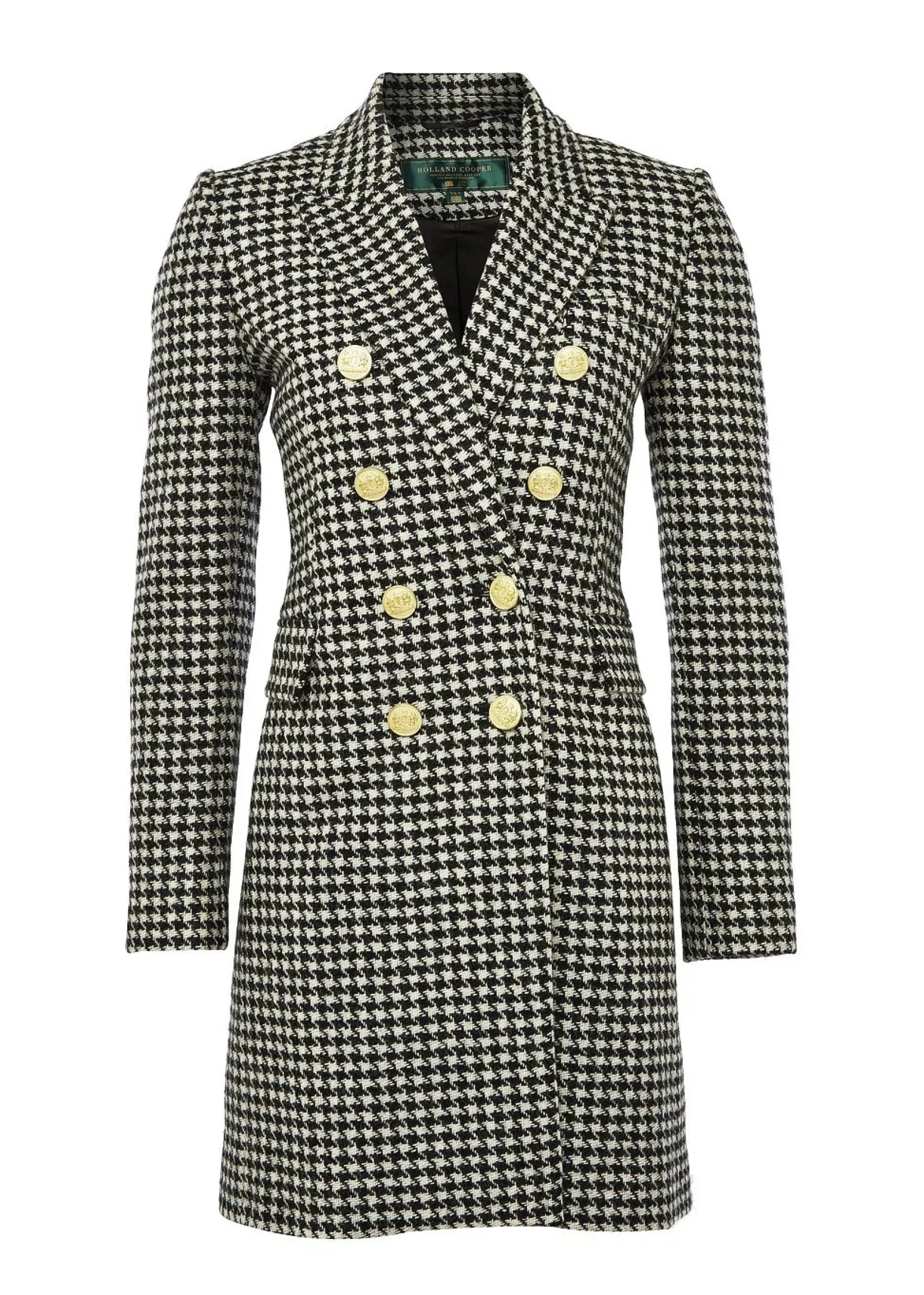 Holland Cooper Coats|In Stock Tailoring-Knightsbridge Coat Houndstooth