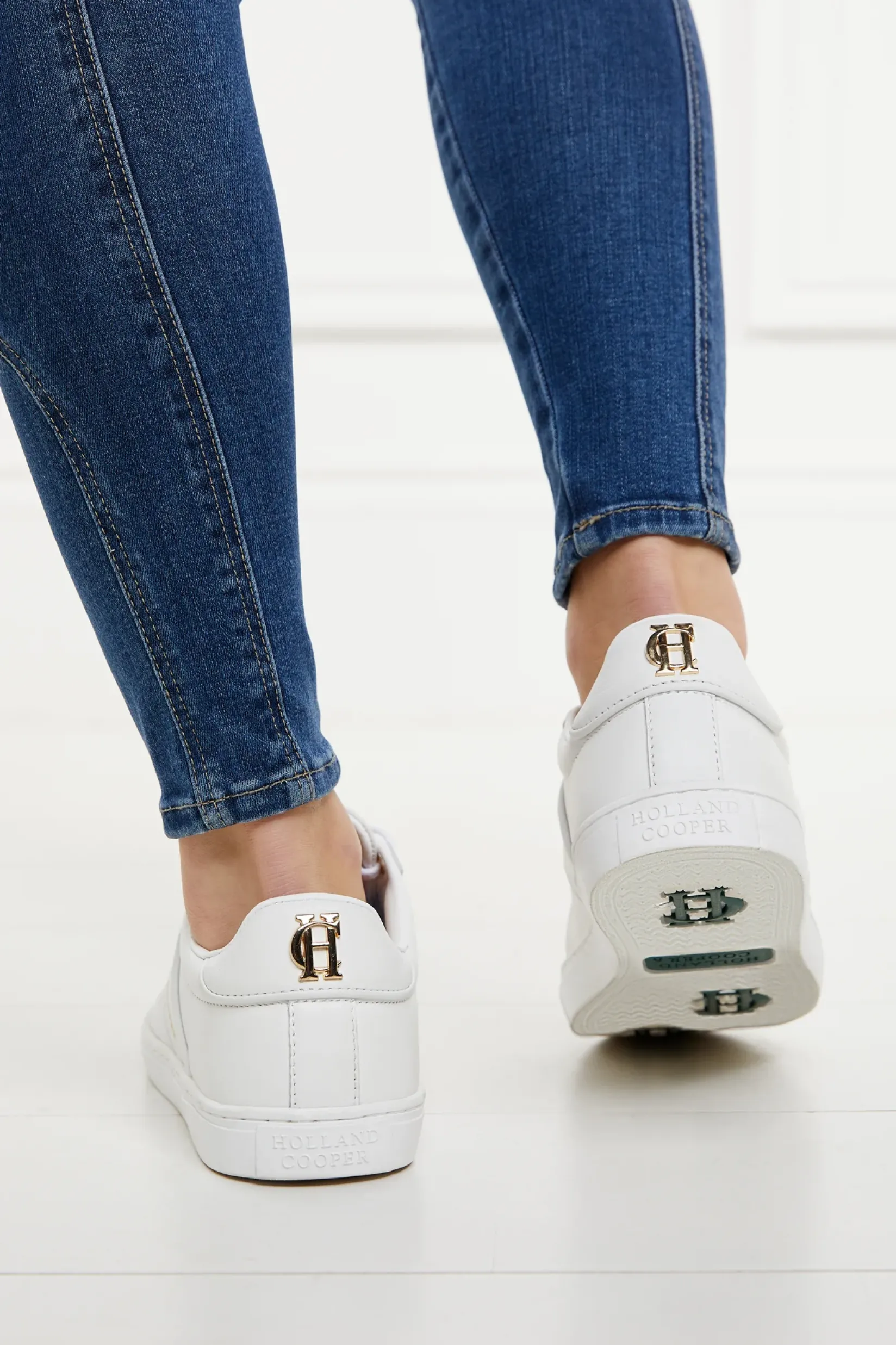 Holland Cooper Gifts For Her|Trainers-Knightsbridge Court Trainer White