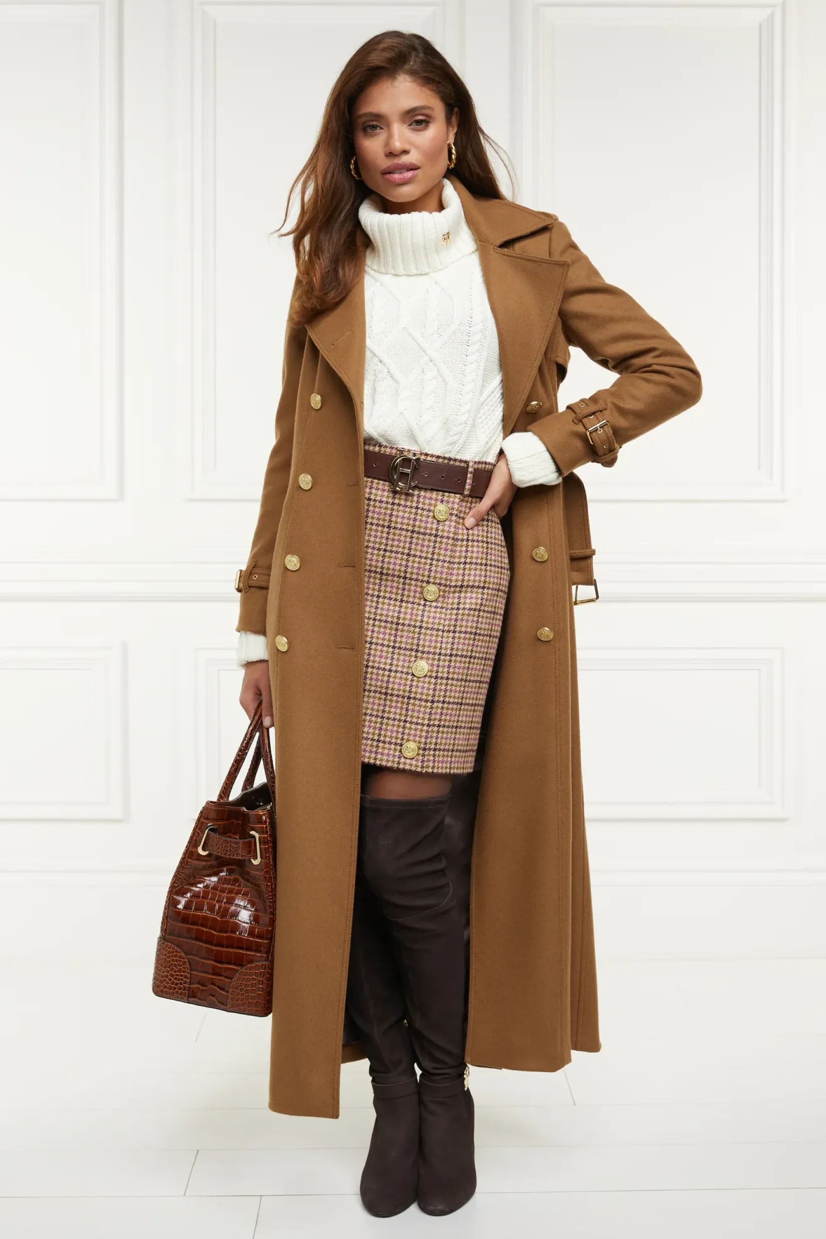 Holland Cooper Gifts For Her|Skirts-Knightsbridge Skirt Sudeley Pink