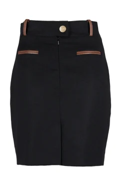 Holland Cooper Skirts|In Stock Tailoring-Knightsbridge Skirt Soft Black Tan