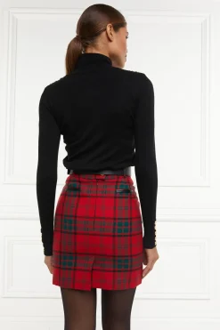 Holland Cooper Skirts|In Stock Tailoring-Knightsbridge Skirt Red Tartan