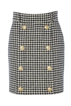 Holland Cooper Skirts|The Date Night Edit-Knightsbridge Skirt Houndstooth
