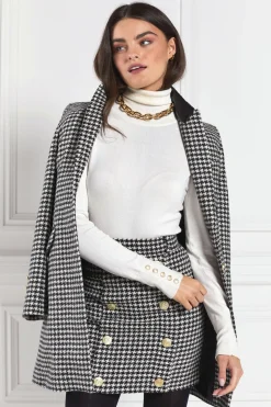 Holland Cooper Skirts|The Date Night Edit-Knightsbridge Skirt Houndstooth