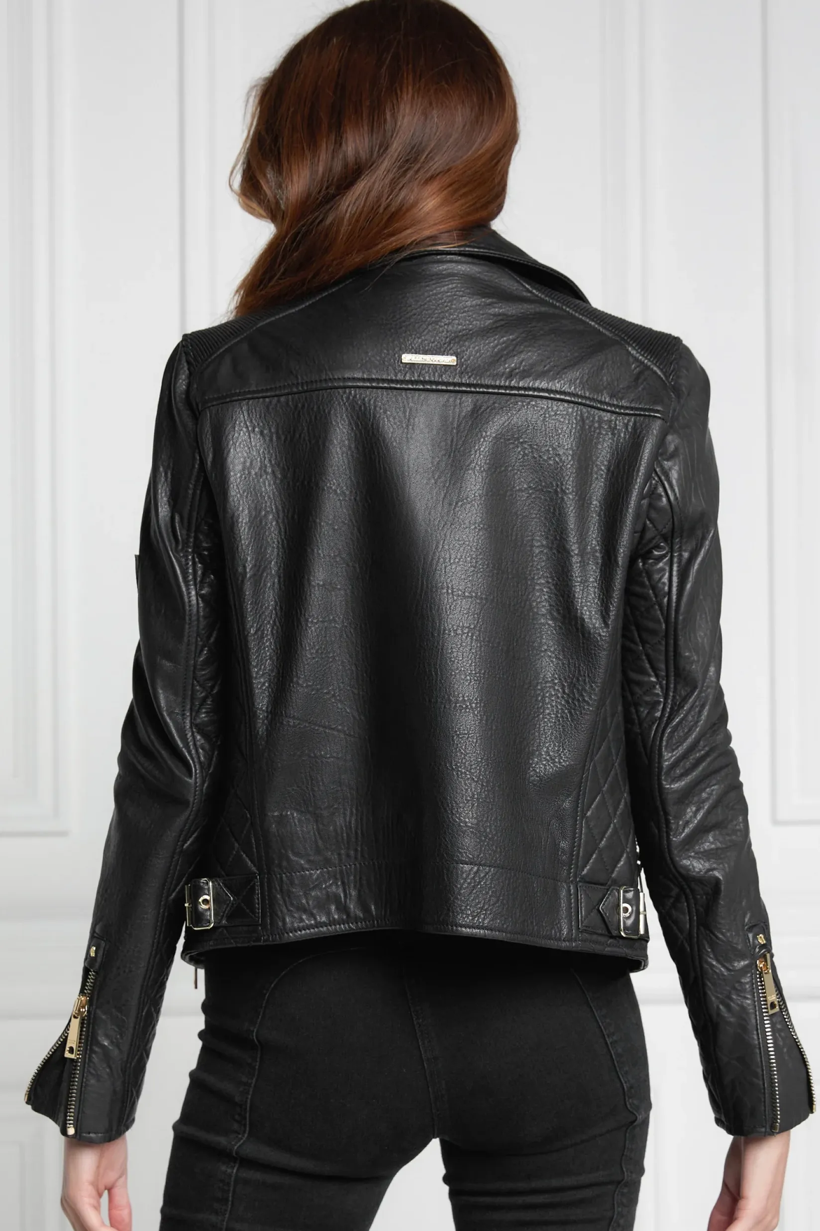Holland Cooper Jackets|Wardrobe Staples-Leather Biker Jacket