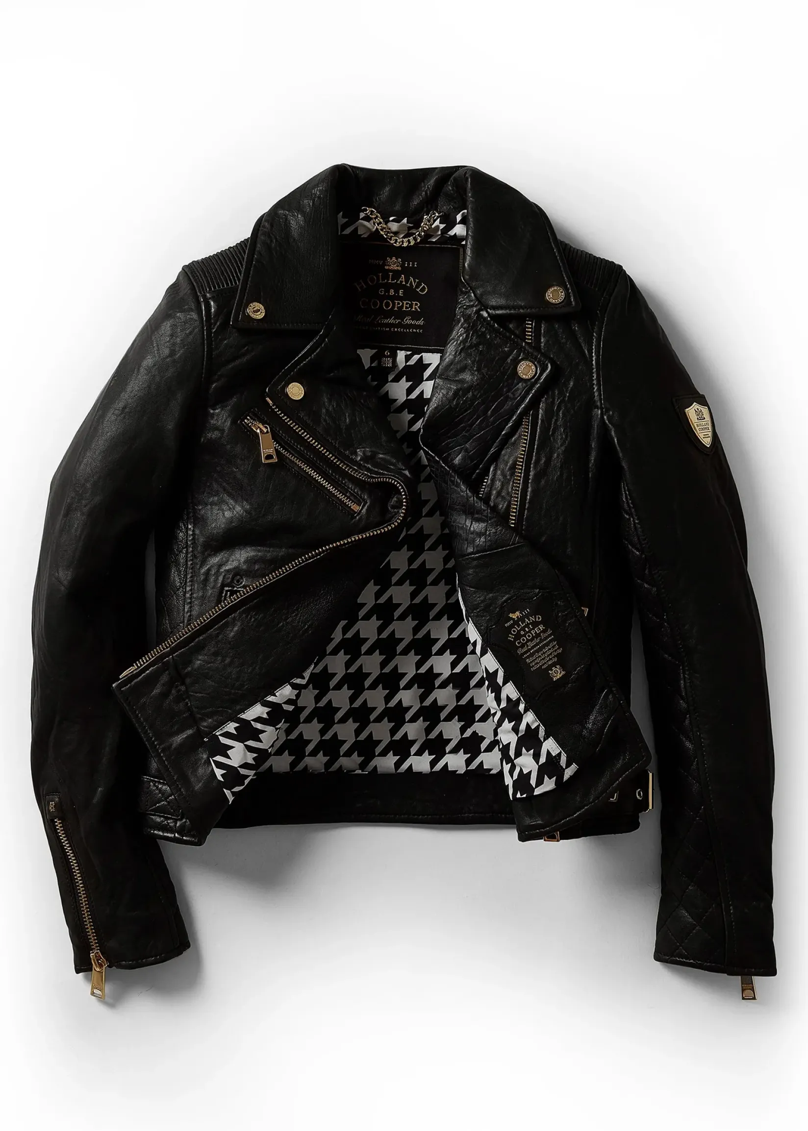 Holland Cooper Jackets|Wardrobe Staples-Leather Biker Jacket