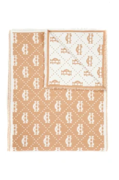 Holland Cooper The Perfect Gesture|Gifts For Him-Lightweight Monogram Scarf Camel Cream
