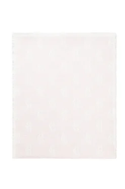 Holland Cooper The Perfect Gesture|Accessories-Lightweight Monogram Scarf Cream Soft Pink