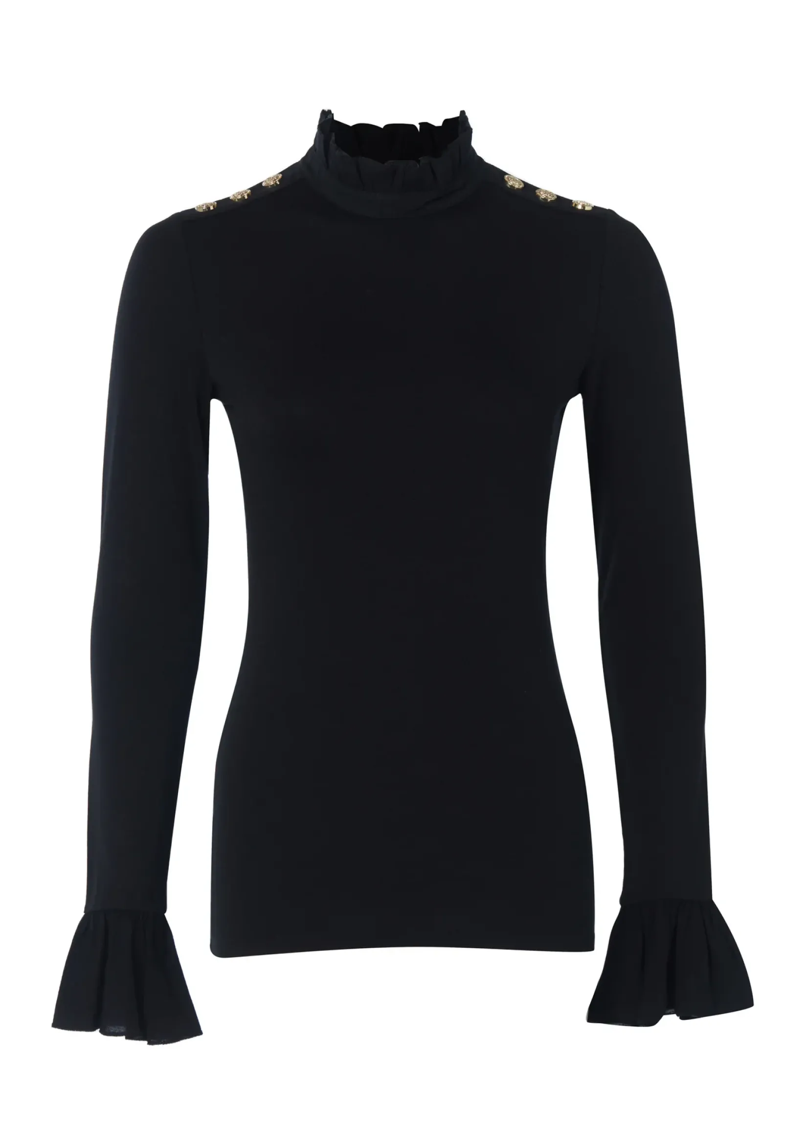 Holland Cooper Tops|Workwear Wardrobe-Lilibet Jersey Tee Black