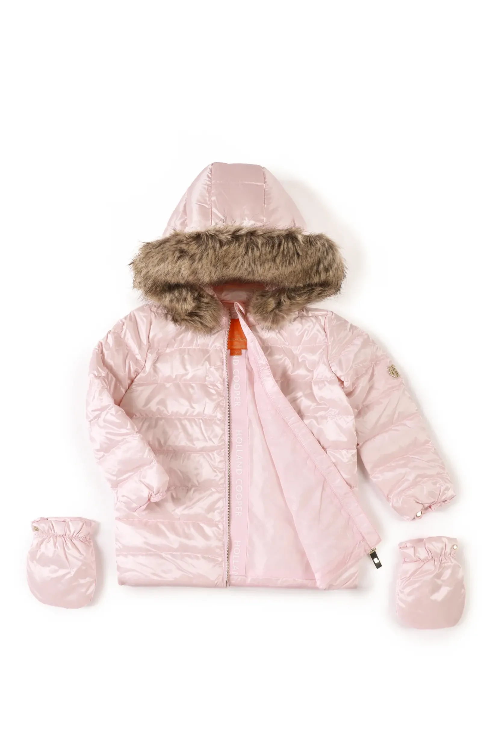 Holland Cooper Little Gifting|The Coat Den-Little Hewitts Puffer Light Pink