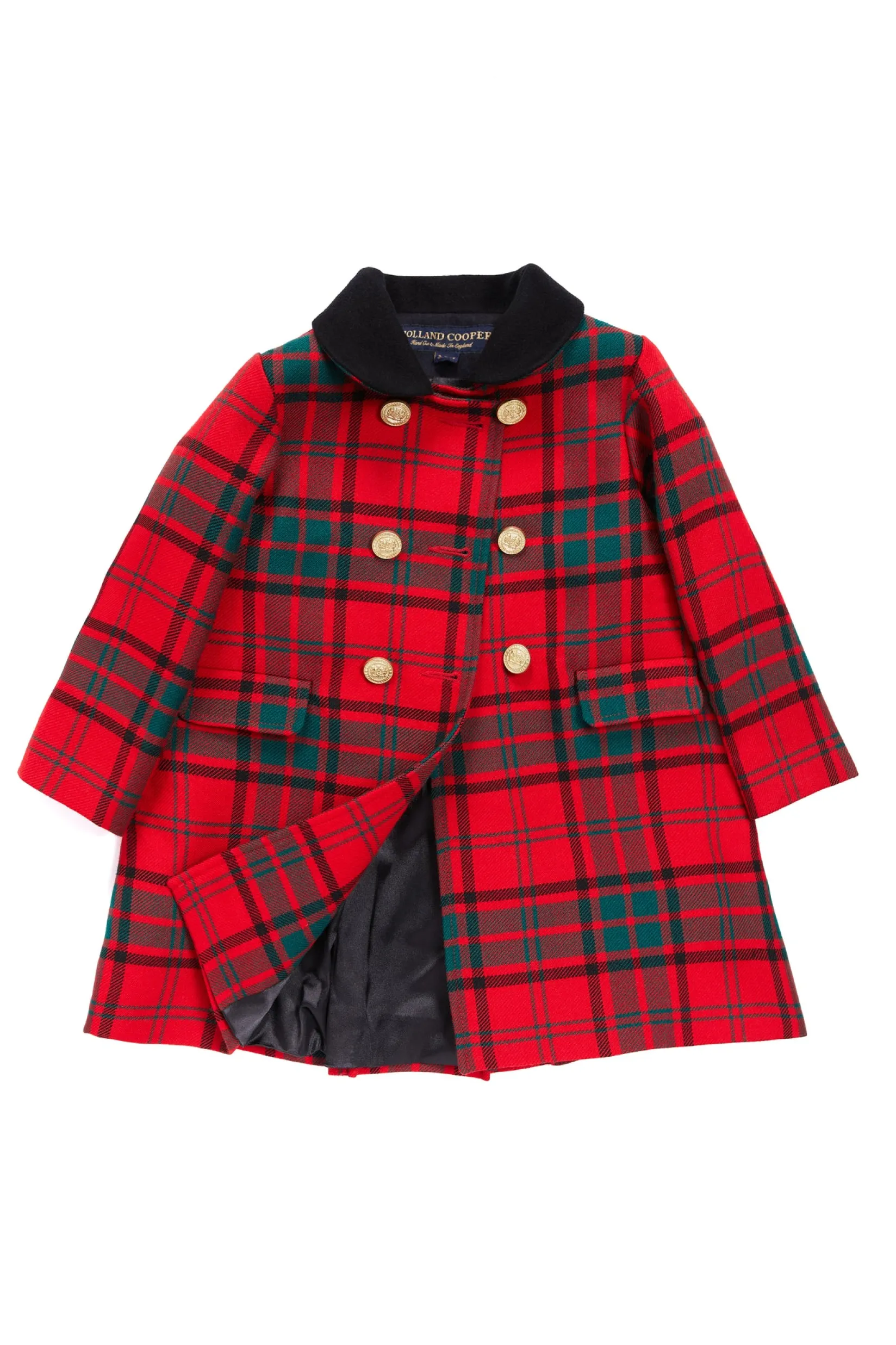 Holland Cooper Little Tailoring|Little Gifting-Little Town Coat Red Tartan