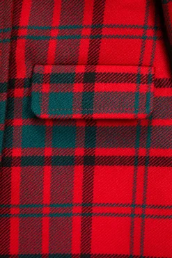 Holland Cooper Little Tailoring|Little Gifting-Little Town Coat Red Tartan