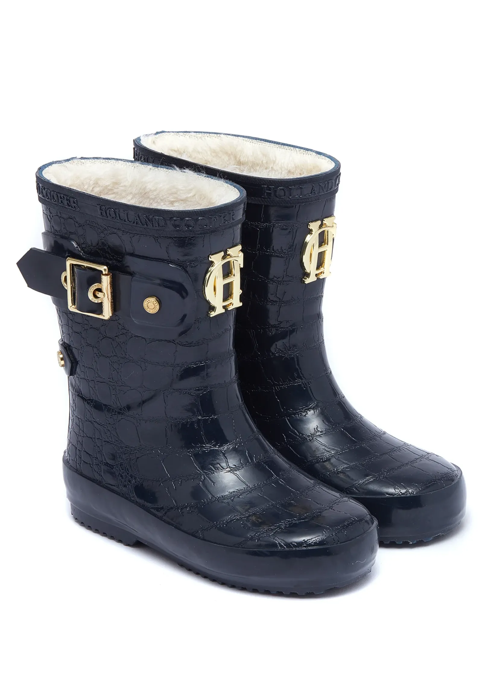 Holland Cooper Little Gifting|The Wellie Den-Little Wellie - Toddler Midnight Feast Navy Croc