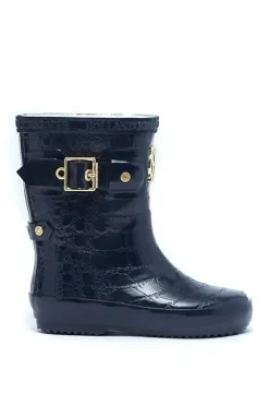 Holland Cooper Little Gifting|The Wellie Den-Little Wellie - Toddler Midnight Feast Navy Croc